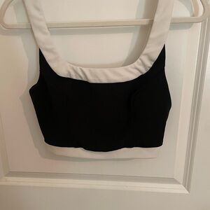 Lulu's Black and White Tank Top